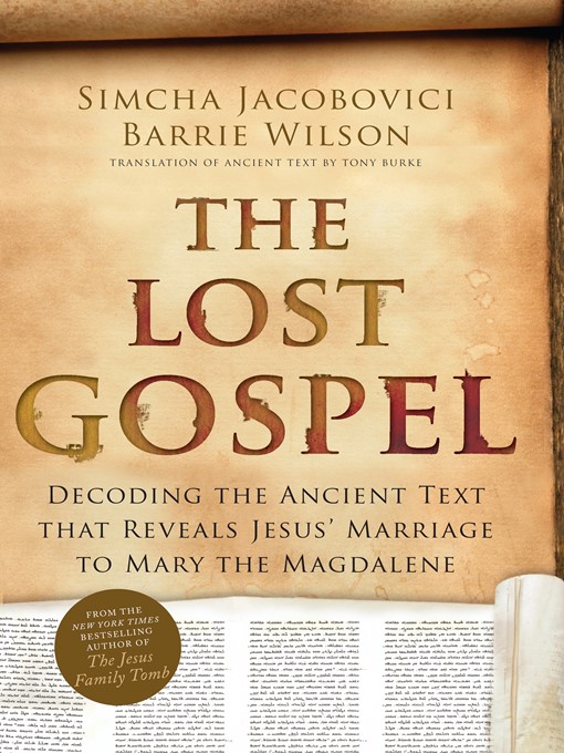 Title details for The Lost Gospel by Simcha Jacobovici - Wait list